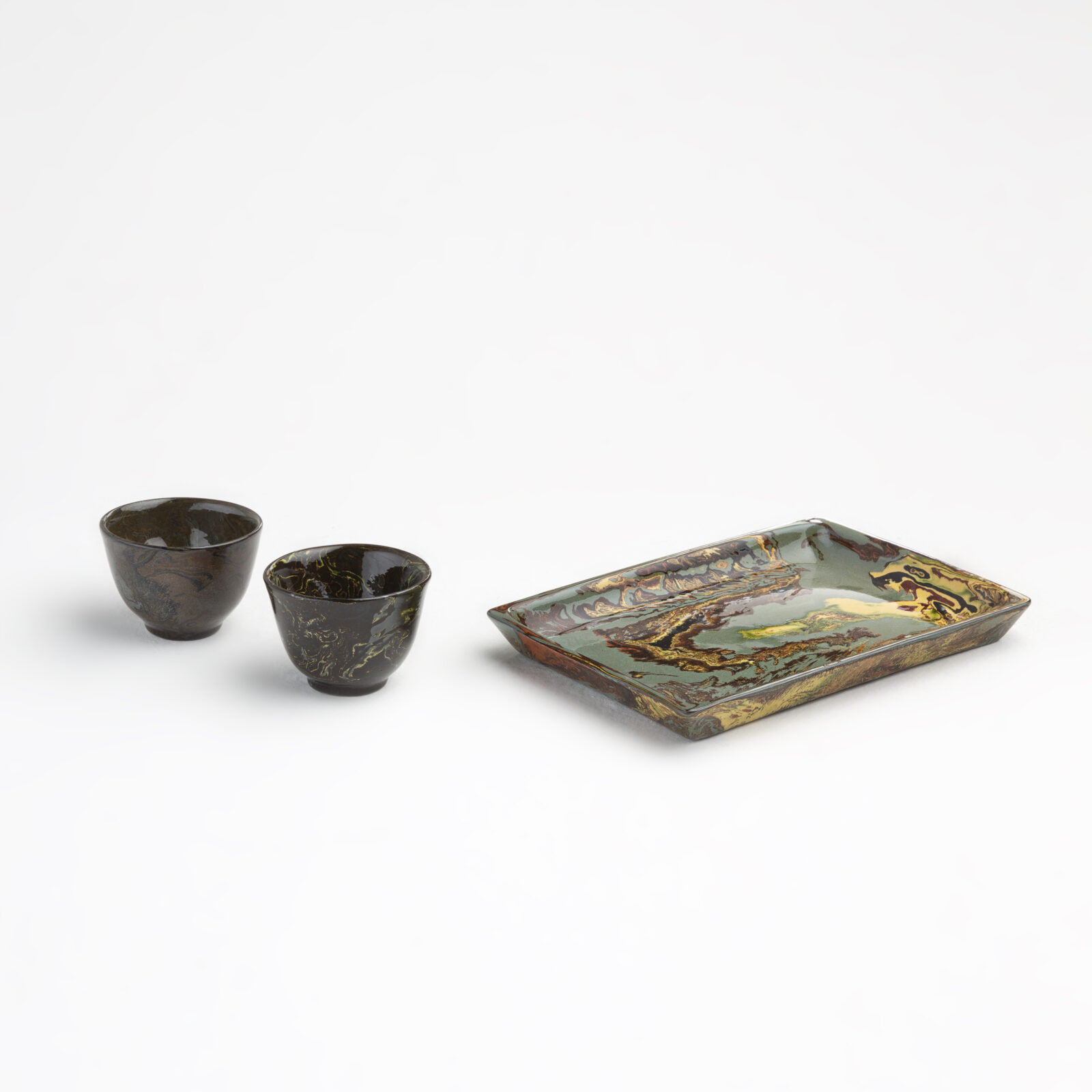 Sake Cups & Platter 2