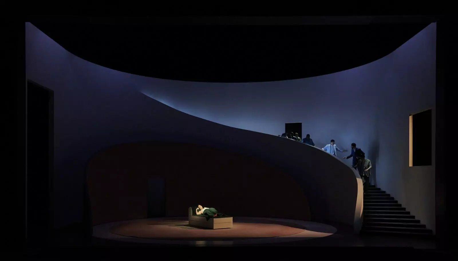 Scénographie de l’Opéra Rigoletto au Theater Basel