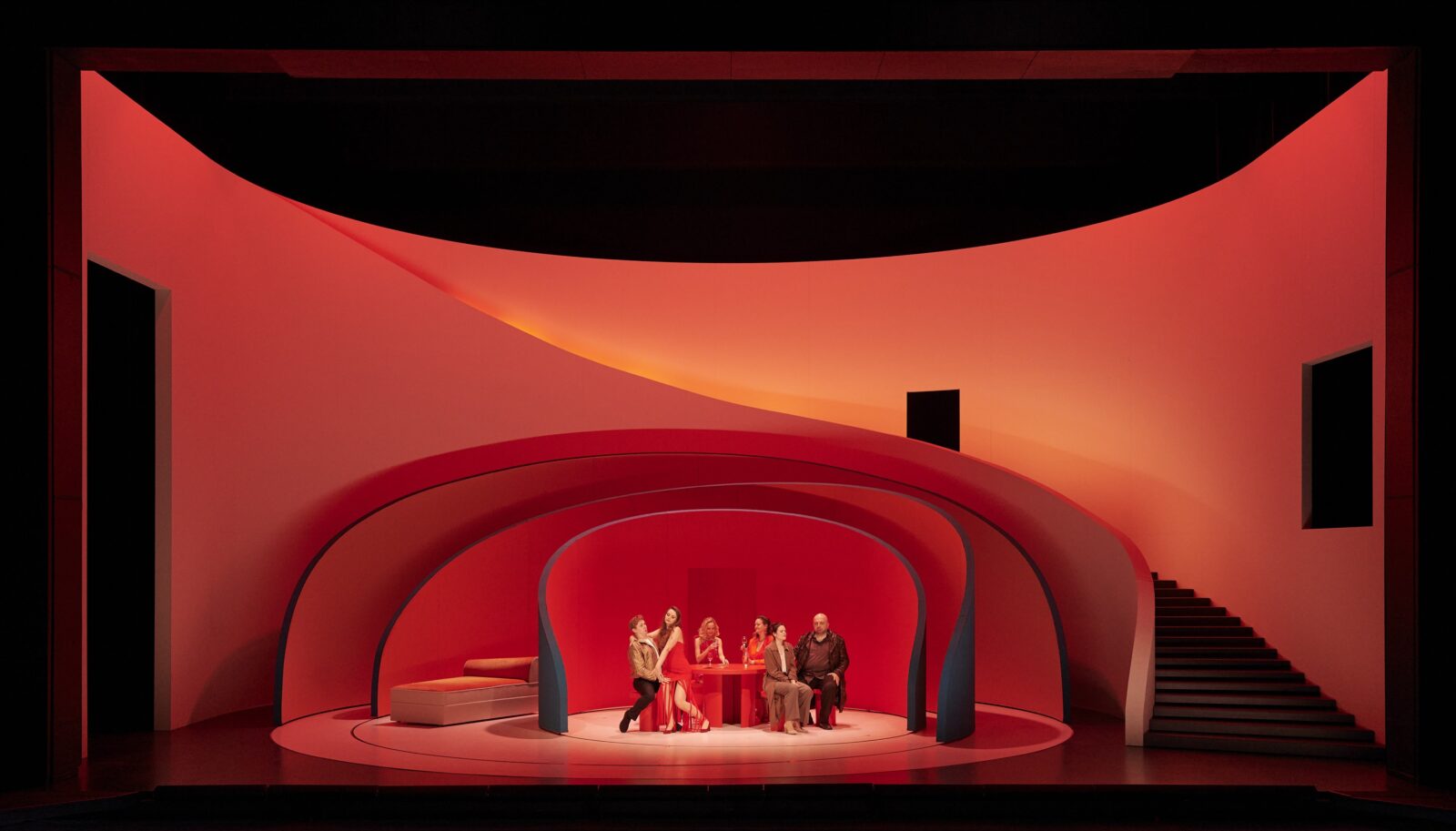 Set Design of Rigoletto Opera at Theater Basel