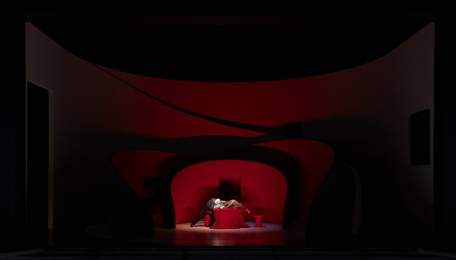 Set Design of Rigoletto Opera at Theater Basel