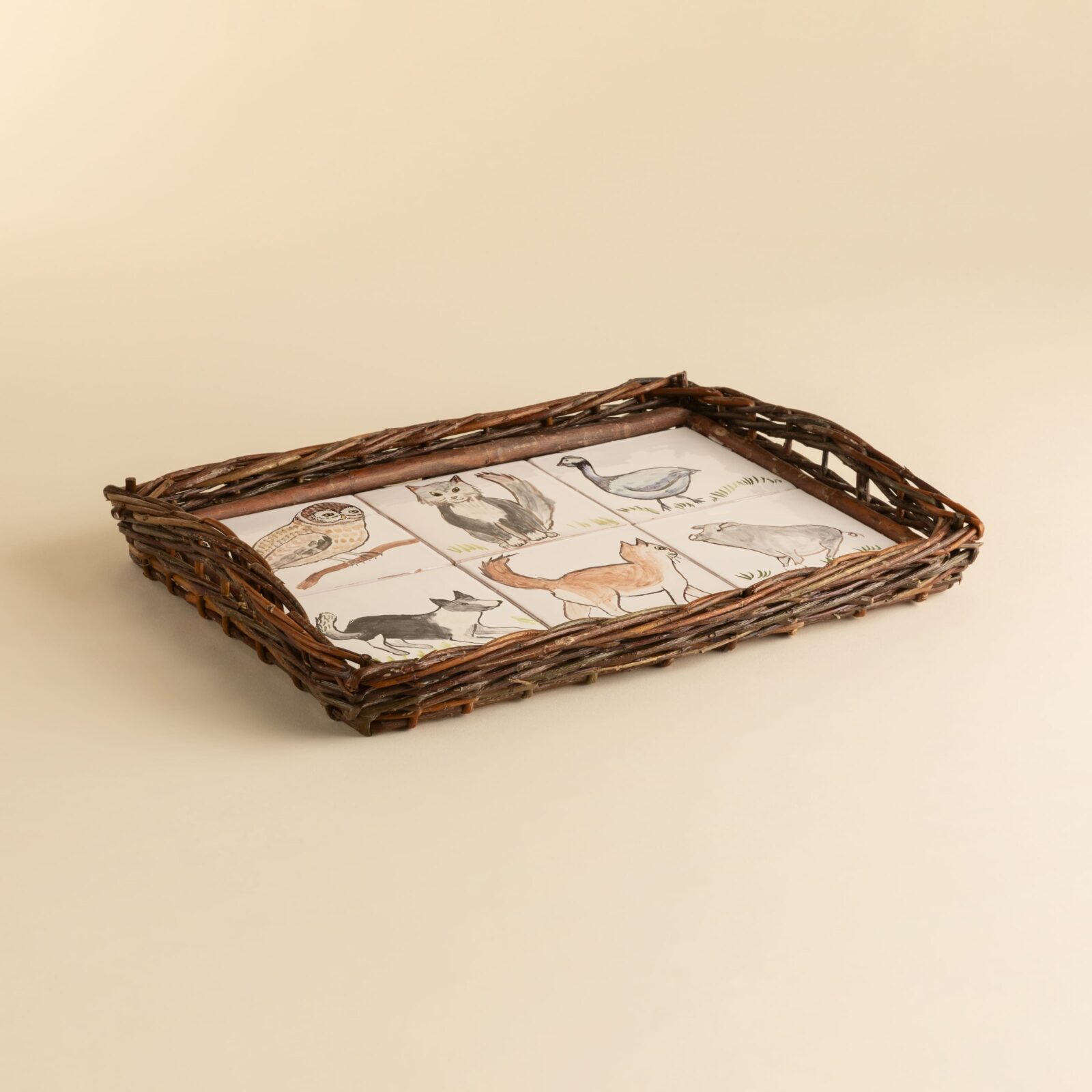 Plateau de service 6 carreaux hover