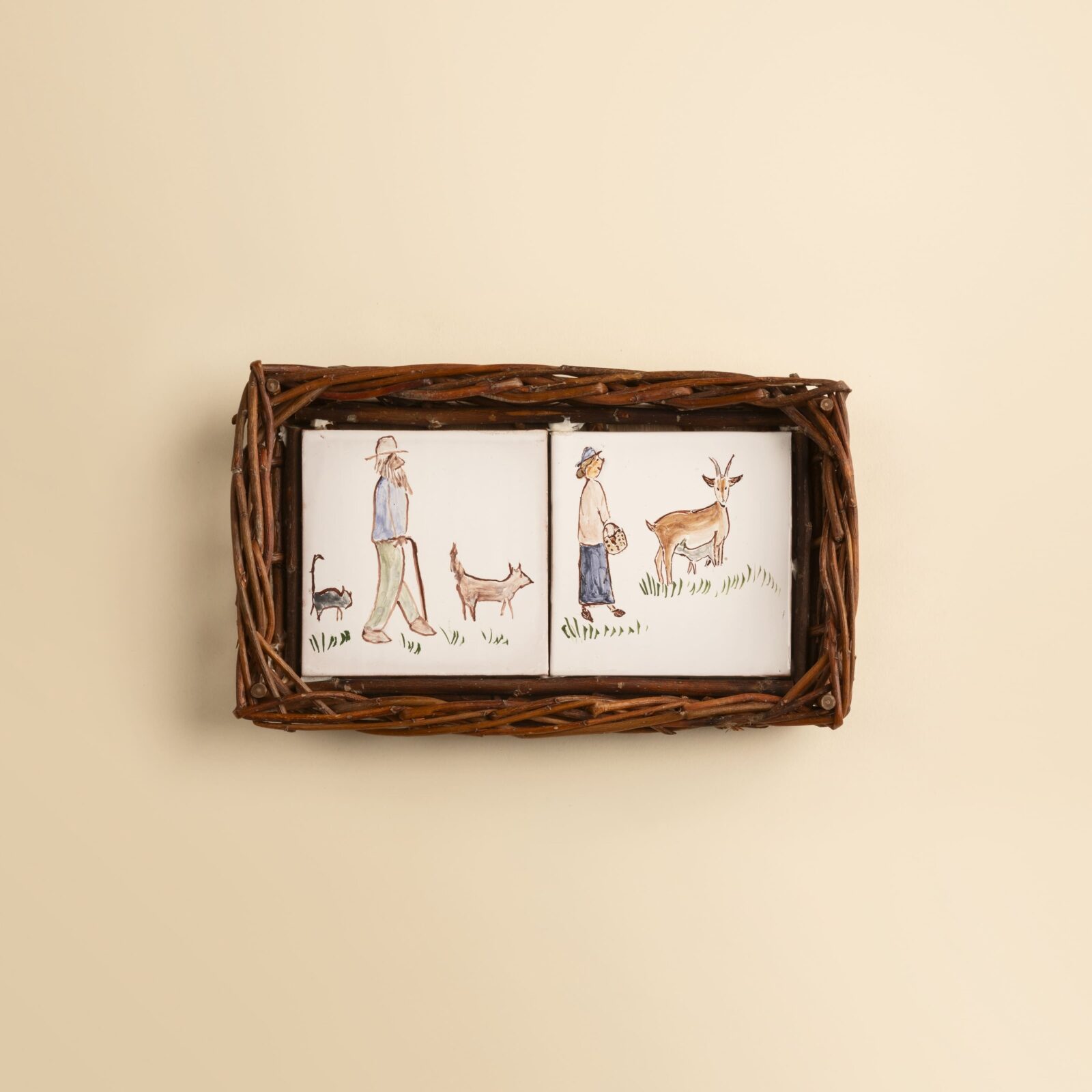 “Farmer’s couple” serving tray