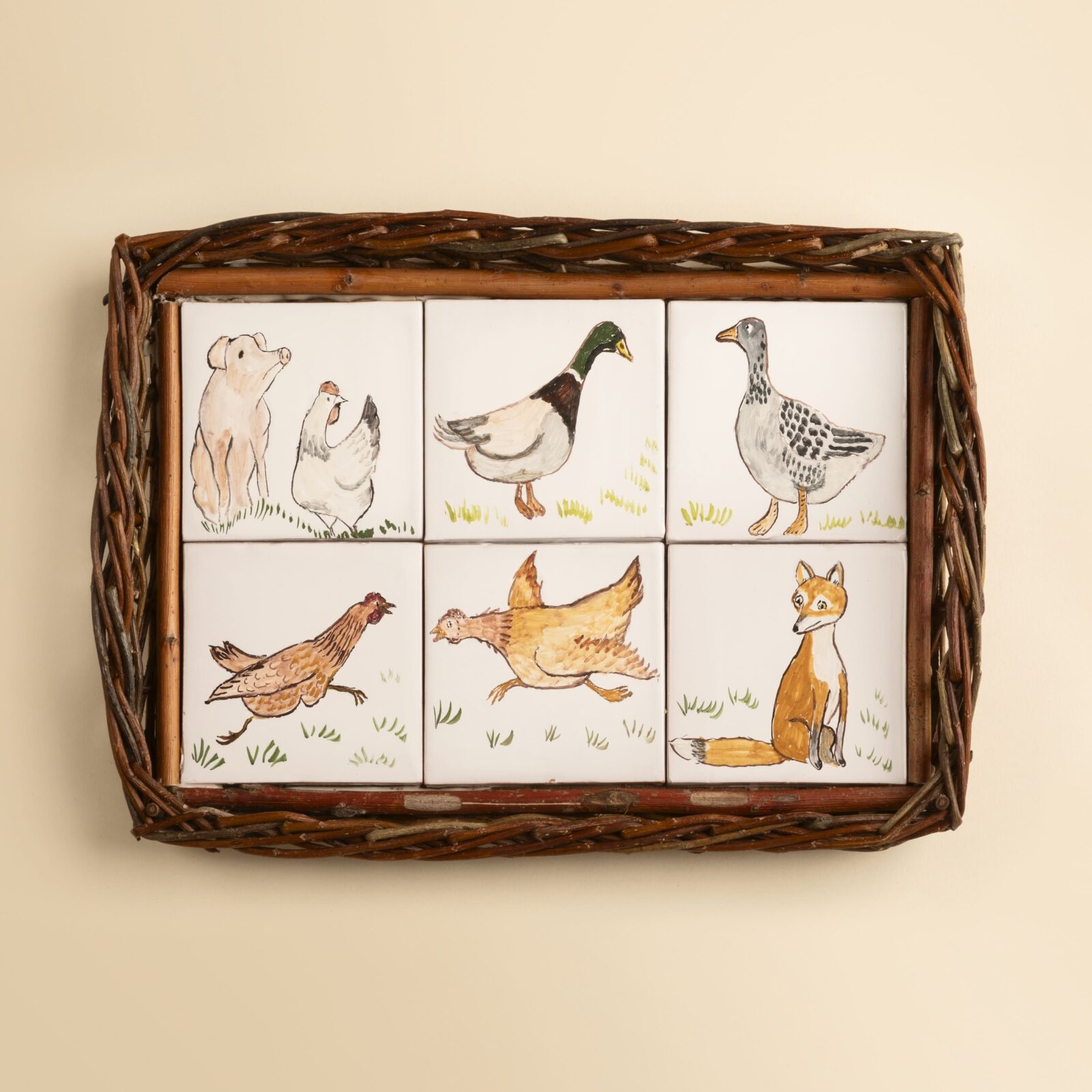 Plateau de service « Les animaux de la ferme »