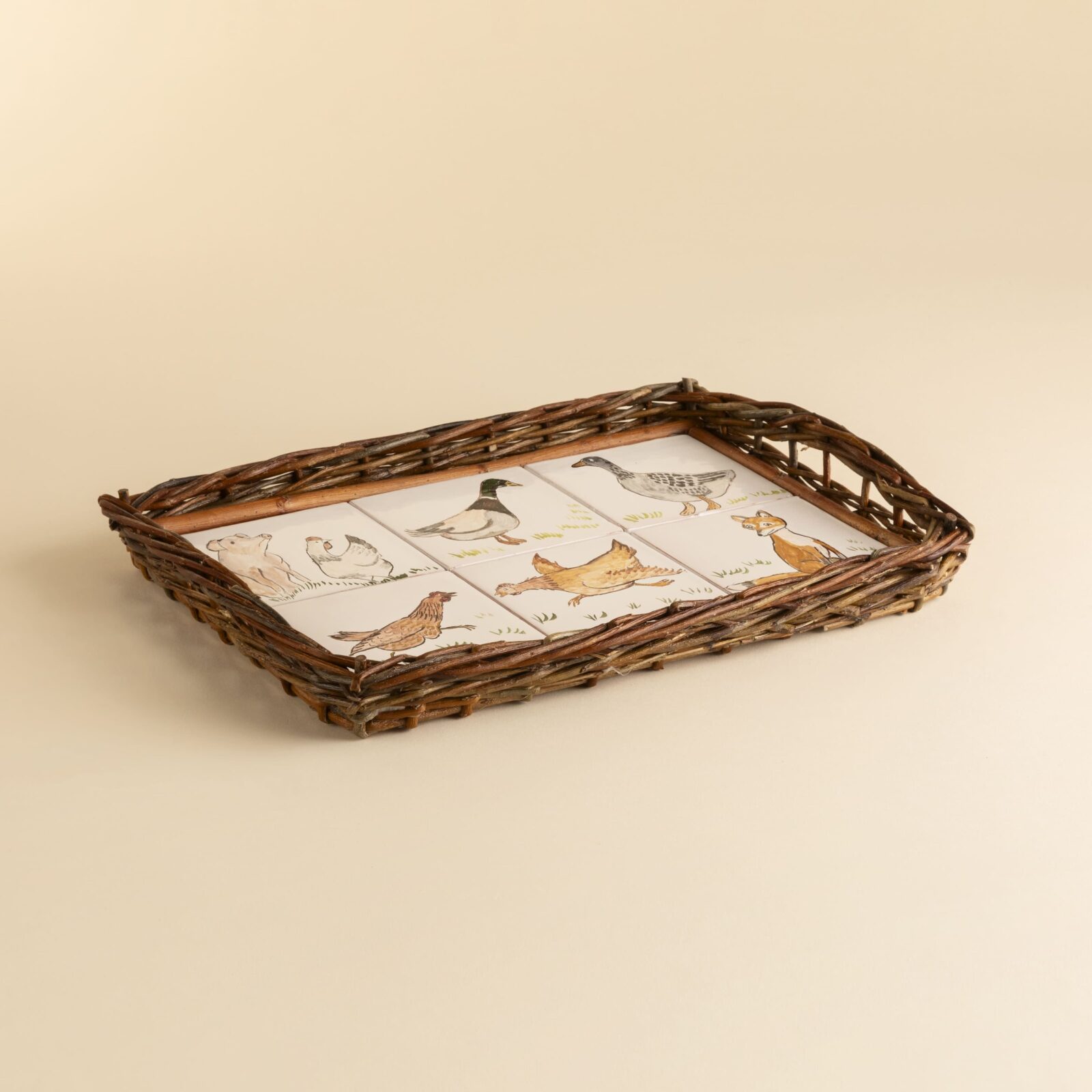 Plateau de service « Les animaux de la ferme »