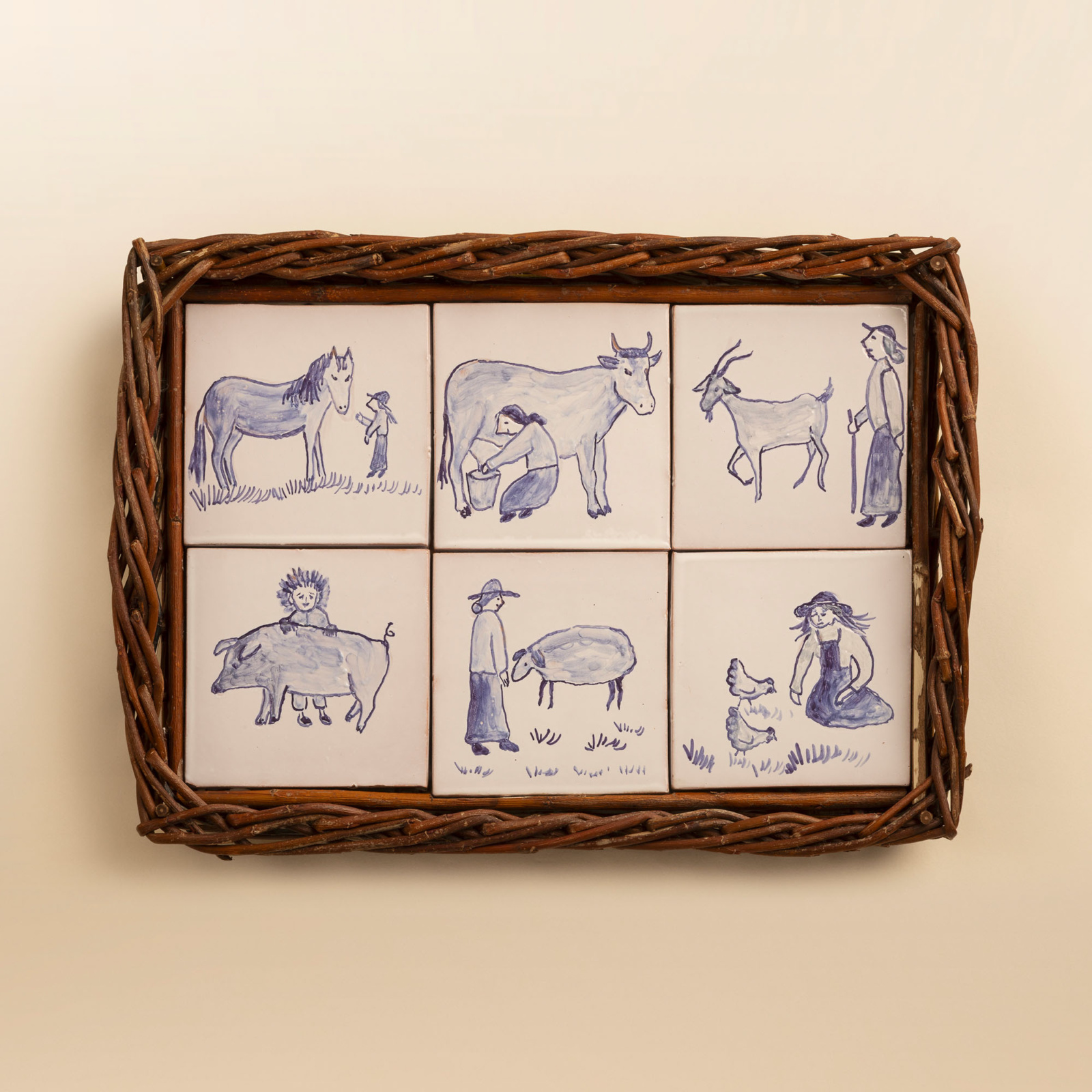 “The farmers and the animals” Serving tray