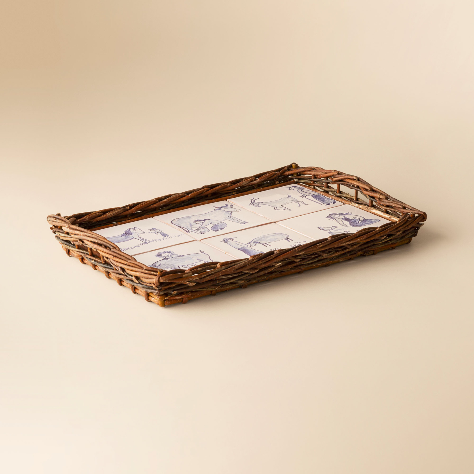 “The farmers and the animals” Serving tray