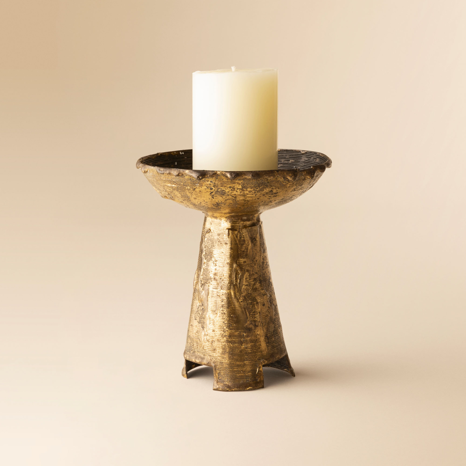Brutalist candlestick
