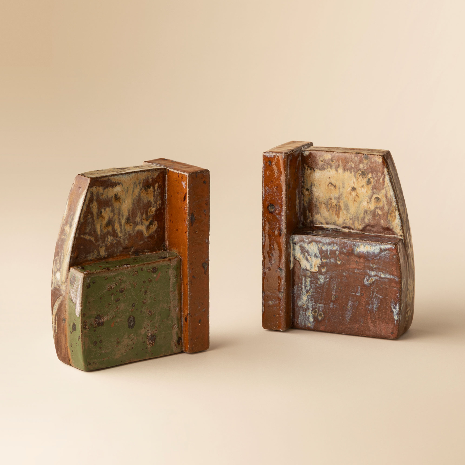 Paire de serre-livres rectangle